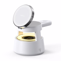 DUZZONA W23 5-in-1 magnetinė belaidžio įkrovimo stotis su Bluetooth garsiakalbiu