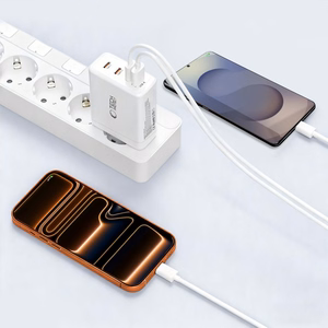 "Tech-Protect NC120W-GAN" 4 prievadų 120 W sieninis įkroviklis - baltas
