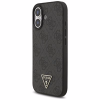 Guess 4G Dirželis Triangle Logo MagSafe dėklas for iPhone 17 - juodas