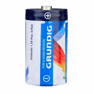 Grundig D / R20 1.5 V zinc batteries, 4100 mAh, 2 pcs.