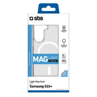 SBS Light Mag Dėklas for Samsung Galaxy S26 Plus suderinamas su MagSafe - skaidrus