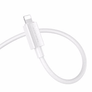Kabelis USB-A į Lightning Hoco 2,4A 1 m X107 baltas
