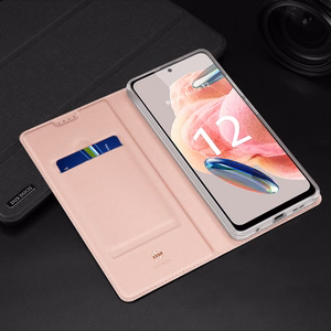 Dux Ducis Skin Pro чехол для Xiaomi Redmi Note 12 флип карточный кошелёк подставка синий