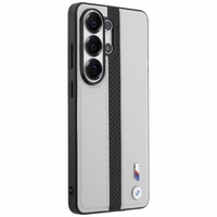 BMW Perforated Stripe Logo MagSafe Dėklas for Samsung Galaxy S26 Ultra - pilkas