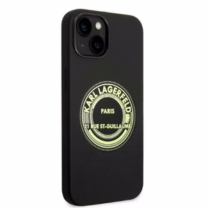Karl Lagerfeld KLHCP14MSRSGRCK iPhone 14 Plus 6.7 "kietasis dėklas juodas / juodas silikoninis RSG