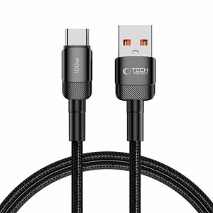 "Tech-Protect UltraBoost Evo" USB-C / USB-A kabelis 100W 5A 1 m - juodas