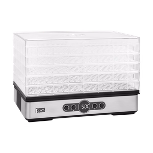 TEESA grybų, daržovių ir vaisių džiovyklė, 400 W, 5 padėklai, ekranas, oro cirkuliacija