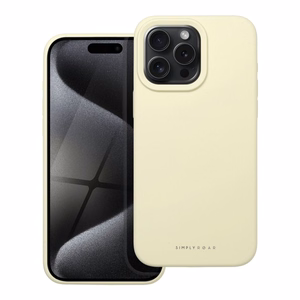 Roar Cloud Skin silikoninis dėklas iPhone 15 Pro Max Light Yellow
