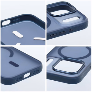 Case for iPhone 16 Flexline Mag Cover compatible with MagSafe navy blue