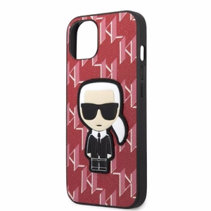 Karl Lagerfeld KLHCP13MPMNIKPI iPhone 13 6.1" жёсткий чехол красный/красный Monogram Ikonik Patch