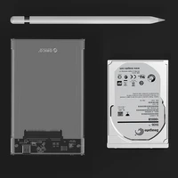 "Orico 2139C3" 2,5 colių HDD/SSD USB-C 5Gb/s diskinis kaupiklis - skaidrus