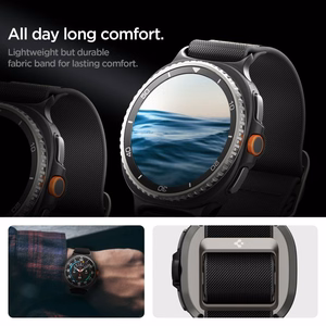 SPIGEN LITE FIT SAMSUNG GALAXY WATCH 8 / CLASSIC (40 / 44 / 46 MM) JUODAS