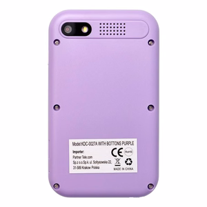 Žaidimų konsolė vaikams su IPS ekranu 2,4" su mygtukais KDC-0027A violetinė