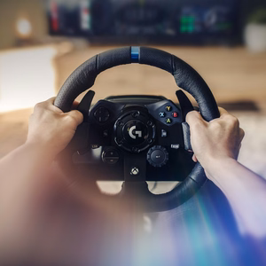 Logitech G G923 lenktynių vairas ir pedalai, skirti Xbox X|S, Xbox One ir PC