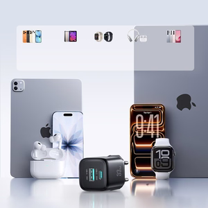Joyroom JR-TG7 33W USB-A + USB-C sieninis įkroviklis su 60W USB-C į USB-C 1m laidu juodas