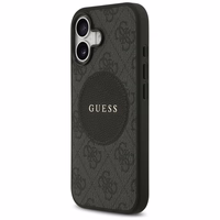 Guess 4G Circle Classic Logo Magnetinis dėklas telefonui iPhone 17 - juodas