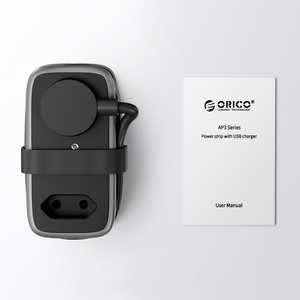 Orico AP3 65W GaN 6in1 maitinimo blokas 2x AC + 2x USB-A + 2x USB-C - juodas