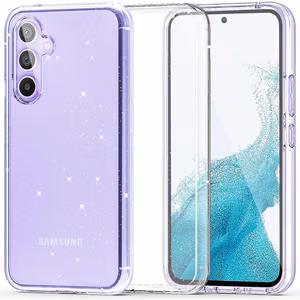 Tech-Protect FlexAir Hybrid Dėklas telefonui Samsung Galaxy S23 FE - Skaidrus su blizgučiais