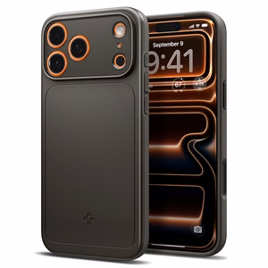 Spigen Thin Fit MagSafe dėklas, skirtas iPhone 17 Pro / 18 Pro, grafito spalvos