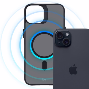 3mk Dūminis MagCase su MagSafe iPhone 15 Plus - pusiau permatomas