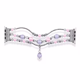 Apple Watch apyrankės kilpa 38/40/41 dizainas 4 sidabro-violetinė