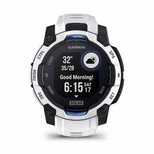 Garmin Instinct 3 Solar laikrodis, 45 mm, baltas