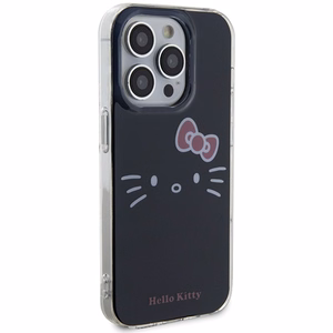 Hello Kitty IML katės veido dėklas telefonui iPhone 14 Pro - juodas