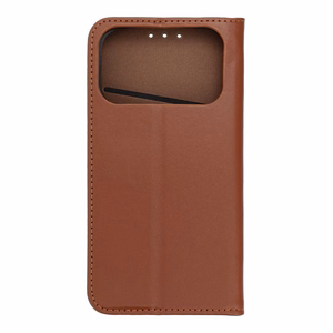 SMART PRO Book odinis dėklas telefonui IPHONE 17 Pro - rudas