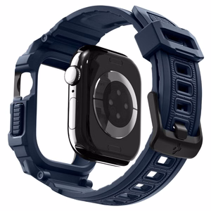 SPIGEN RUGGED ARMOR “PRO” V2 APPLE WATCH 10 / 11 (42 MM) tamsiai mėlynas