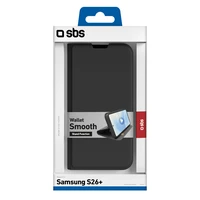 SBS Piniginė Smooth Dėklas for Samsung S26 Plus with Atverčiamas - juodas