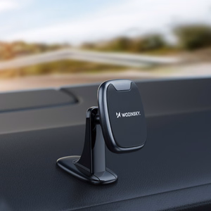 Wozinsky WUMTD magnetinis automobilio prietaisų skydelio telefono laikiklis - juodas