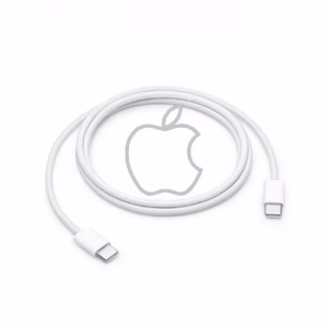 USB laidas Apple Woven MQKJ3ZM/A (A2795) baltas 100cm Type-C / Type-C / 100% originalus / + BOX