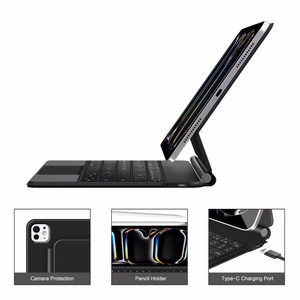 Tech-Protect SmartCase Magnetic deklas iPad Pro 11 5/6 2024-2025 - Juodas