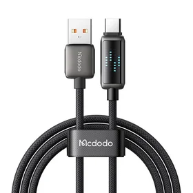 "Mcdodo CA-2350" USB-A į USB-C kabelis, 6A, LED ekranas, 1,2 m