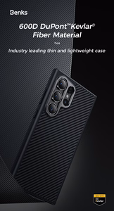 Benks Magnetinis Armor Pro Kevlar dėklas telefonui Samsung Galaxy S24 Plus (0041) 600D (m) - juodas