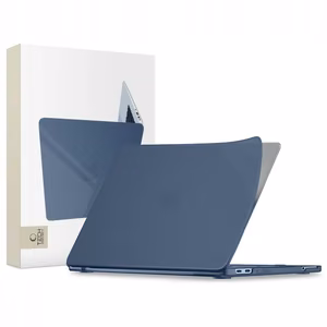 Tech-Protect Softshell deklas MacBook Neo 13 colio 2026, tamsiai melynas
