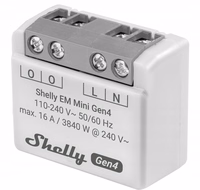 Shelly EM Mini Gen4 WiFi išmanusis energijos suvartojimo monitorius