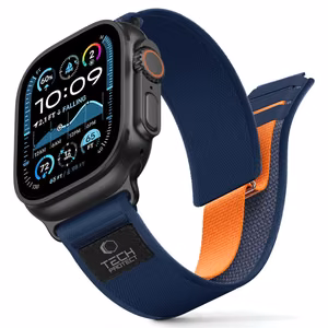 Tech-Protect Nylon Elite ремешок для Apple Watch 44 / 45 / 46 / 49 мм - темно-синий