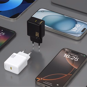 Dudao A26LEU PD 20W GaN USB-C Wall Įkroviklis with USB-C to Lightning Laidas - Juodas