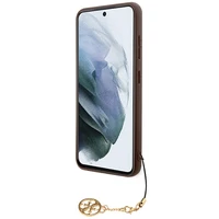 Guess 4G Charms Collection dėklas telefonui Samsung Galaxy A55 - rudas