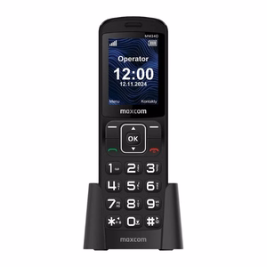 Mobile Phone - MAXCOM MM 34D 4G BLACK + charging dock