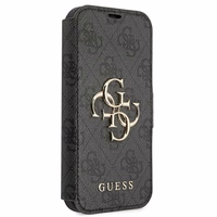 Guess GUBKP13X4GMGGR iPhone 13 Pro Max 6.7" dėklas pilkas 4G Big Metal Logo