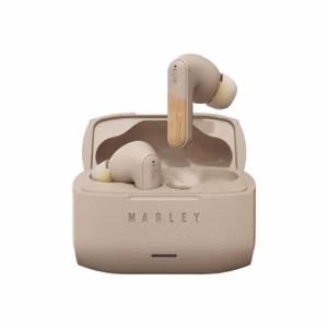 „Marley Trenchtown“ belaidės Bluetooth į ausis įstatomos ausinės su integruotu mikrofonu ir ANC, kreminės