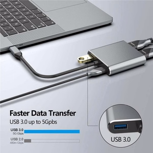 USB šakotuvas Reach USB-C to HUB PD + HDMI + VGA + USB 3.0