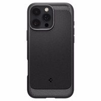 Spigen Rugged Armor Magnetinis dėklas iPhone 16 Pro Max - juodas