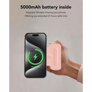 VEGER išorinė baterija 5000 mAh suderinama su MagSafe PD QC3.0 20W Tourist (W0569) juoda