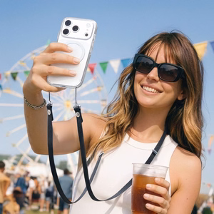 SPIGEN DA30L LANYARD STRAP CROSSBODY juodas