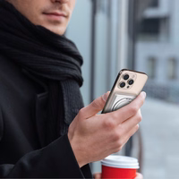 Dudao K28S 20W PD 5000mAh Išorinė baterija su Magnetine funkcija ir stovu - sidabrinė