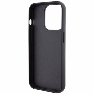 Karl Lagerfeld Gripstand Saffiano Choupette Pins dėklas telefonui iPhone 14 Pro Max - juodas