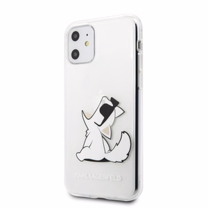 Чехол Karl Lagerfeld Choupette Fun для iPhone 11 / Xr - прозрачный
